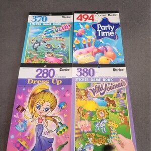 Vintage Darice Sticker Books Lot of 4 Y2K Early 2000s New Old Stock Deadstock